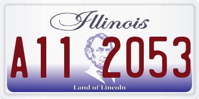 IL license plate A112053