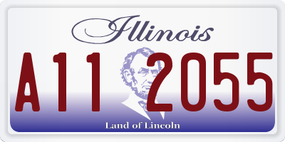 IL license plate A112055