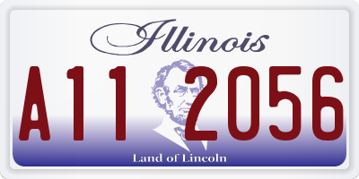 IL license plate A112056