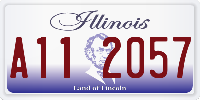 IL license plate A112057
