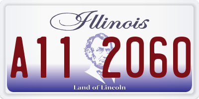 IL license plate A112060