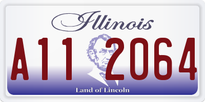 IL license plate A112064