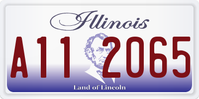 IL license plate A112065