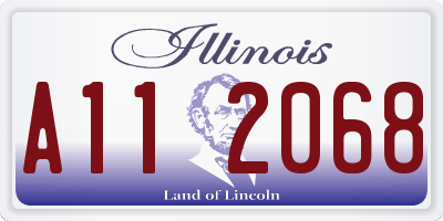IL license plate A112068