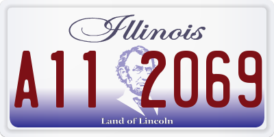 IL license plate A112069