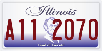 IL license plate A112070