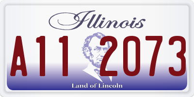 IL license plate A112073