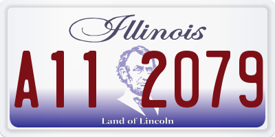IL license plate A112079
