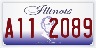 IL license plate A112089