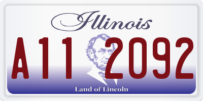 IL license plate A112092