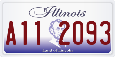 IL license plate A112093