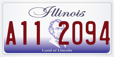 IL license plate A112094