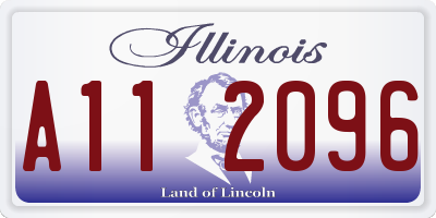 IL license plate A112096