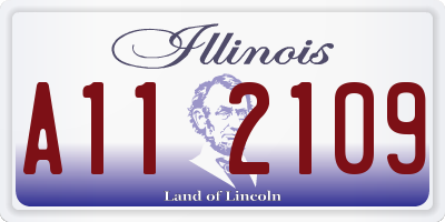 IL license plate A112109