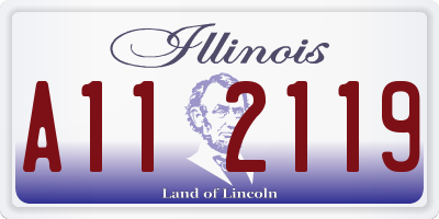 IL license plate A112119
