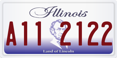 IL license plate A112122