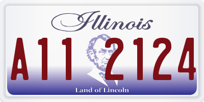 IL license plate A112124