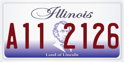 IL license plate A112126
