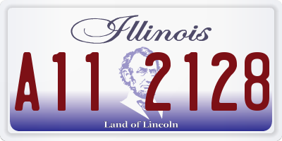 IL license plate A112128