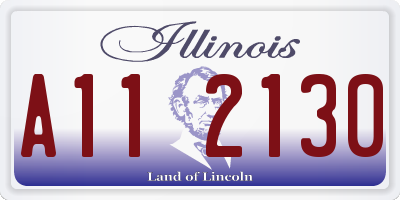IL license plate A112130