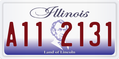 IL license plate A112131