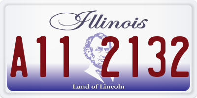 IL license plate A112132
