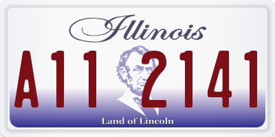 IL license plate A112141