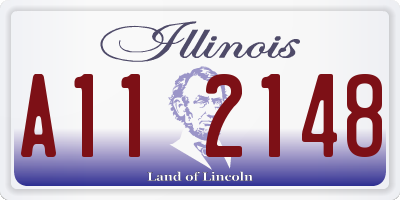 IL license plate A112148