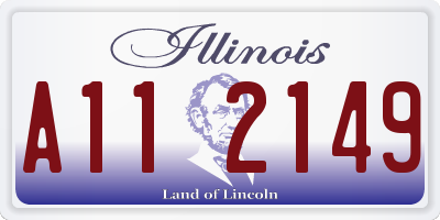 IL license plate A112149