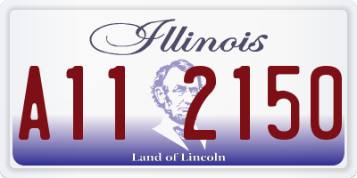 IL license plate A112150