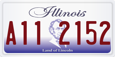 IL license plate A112152