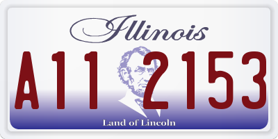 IL license plate A112153
