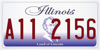 IL license plate A112156
