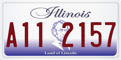 IL license plate A112157