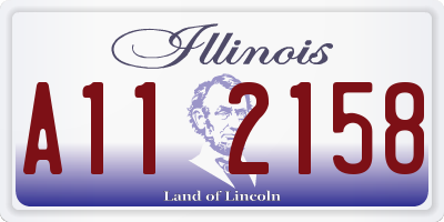 IL license plate A112158