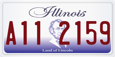 IL license plate A112159