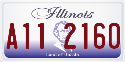 IL license plate A112160