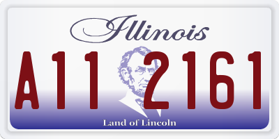 IL license plate A112161