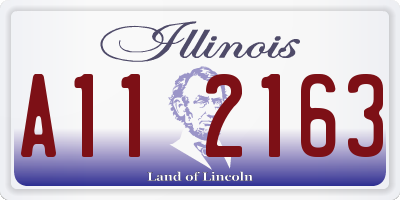 IL license plate A112163