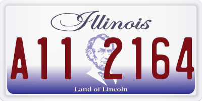 IL license plate A112164