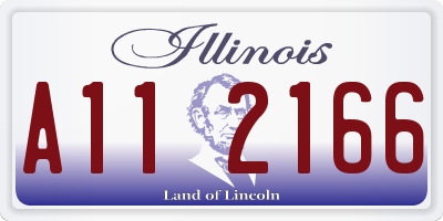 IL license plate A112166