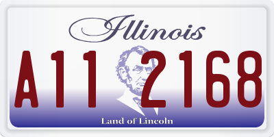 IL license plate A112168