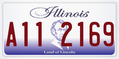 IL license plate A112169