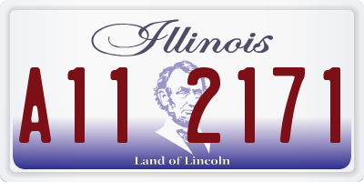 IL license plate A112171