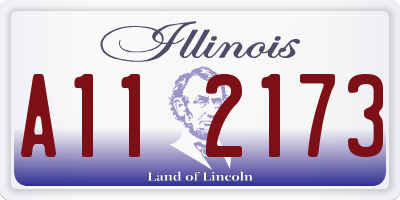 IL license plate A112173