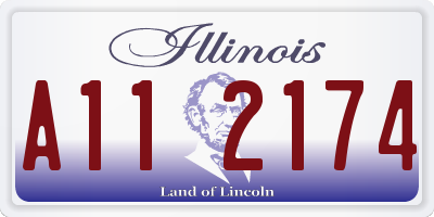 IL license plate A112174