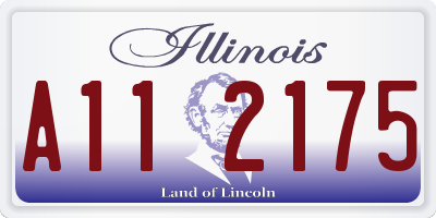 IL license plate A112175