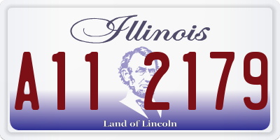 IL license plate A112179