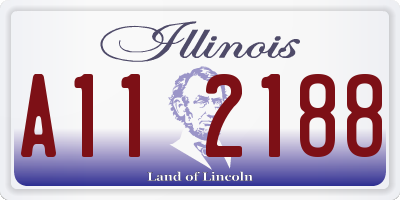 IL license plate A112188