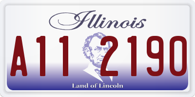 IL license plate A112190
